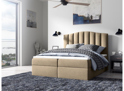Bedroom design double hotel luxury bed, bed box, box spring bed 180x200 new
